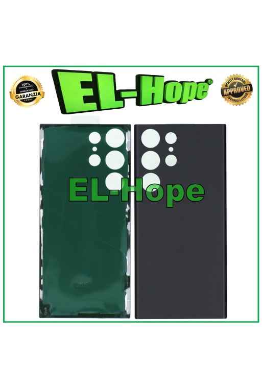 COPERCHIO BATTERIA PER SAMSUNG GALAXY S23 ULTRA SM-S918 CASE POSTERIORE NERO COPERCHIO BATTERIA PER SAMSUNG GALAXY S23 ULTRA SM-S918 CASE POSTERIORE NERO