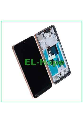 DISPLAY LCD ORIGINALE SERVICE MOTOROLA MOTO EDGE 50 NEO XT2409 TOUCH FRAME ORO