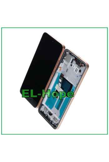 DISPLAY LCD ORIGINALE SERVICE MOTOROLA MOTO EDGE 50 NEO XT2409 TOUCH FRAME ORO