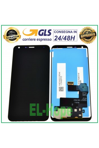 DISPLAY LCD PER LG Q7 Q610 LMQ610EM LMQ610EMW TOUCH SCREEN VETRO SCHERMO NERO