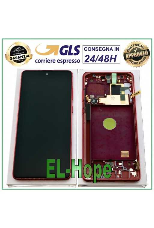 DISPLAY LCD ORIGINALE SAMSUNG GALAXY NOTE 10 LITE SM-N770 F TOUCH SCREEN ROSSO DISPLAY LCD ORIGINALE SAMSUNG GALAXY NOTE 10 LITE SM-N770 F TOUCH SCREEN ROSSO