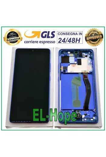 DISPLAY LCD ORIGINALE SAMSUNG GALAXY S10 LITE SM-G770 SM-G770F TOUCH SCREEN BLU