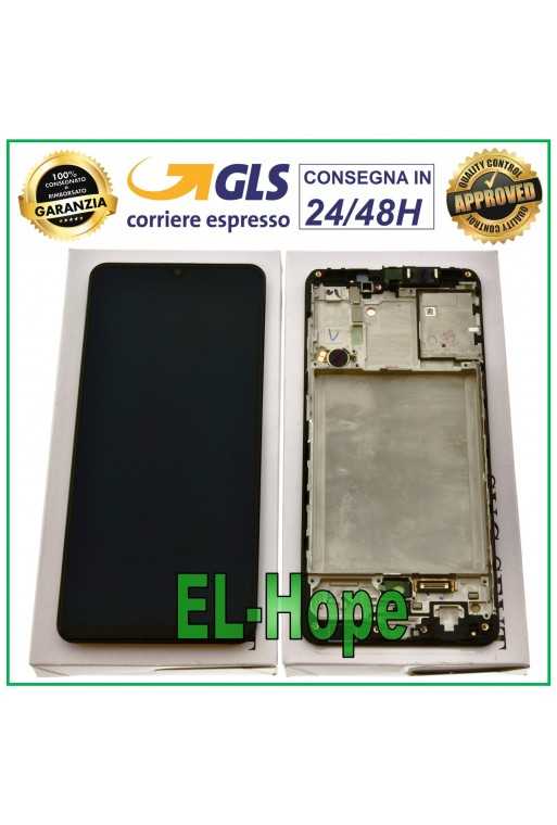 DISPLAY LCD ORIGINALE + FRAME SAMSUNG GALAXY A31 SM-A315F A315 TOUCH SCREEN NERO DISPLAY LCD ORIGINALE + FRAME SAMSUNG GALAXY A31 SM-A315F A315 TOUCH SCREEN NERO