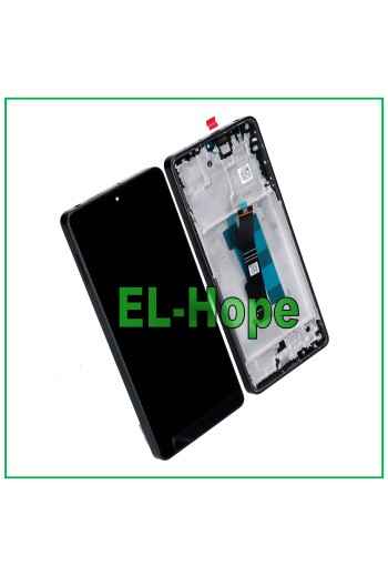 DISPLAY LCD TOUCH OLED PER XIAOMI POCO M6 PRO 4G 2312FPCA6G 2024 FRAME NERO
