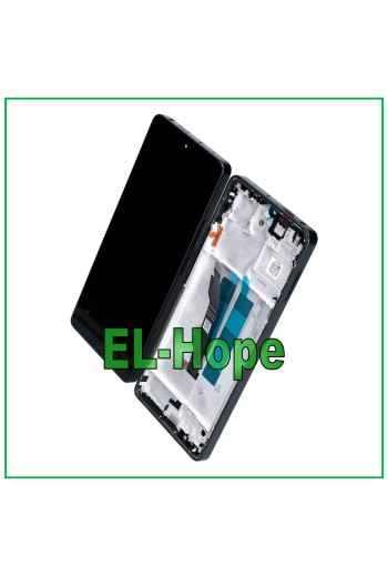 DISPLAY LCD TOUCH OLED PER XIAOMI POCO M6 PRO 4G 2312FPCA6G 2024 FRAME NERO