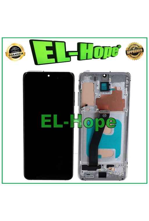 DISPLAY LCD TFT + FRAME PER SAMSUNG GALAXY S20 SM-G980 G981 TOUCH VETRO BIANCO DISPLAY LCD TFT + FRAME PER SAMSUNG GALAXY S20 SM-G980 G981 TOUCH VETRO BIANCO