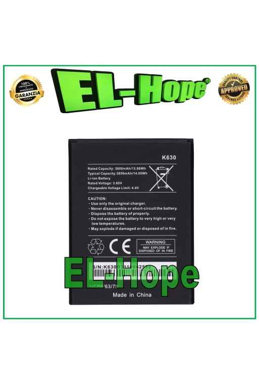 BATTERIA DI RICAMBIO 1ICP6/63/79 K630 PER WIKO Y82 BATTERY PILA 3.85 V 3650 mAh BATTERIA DI RICAMBIO 1ICP6/63/79 K630 PER WIKO Y82 BATTERY PILA 3.85 V 3650 mAh