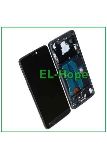 DISPLAY LCD OLED + FRAME PER ONEPLUS 6 A6000 A6003 TOUCH SCREEN VETRO NERO