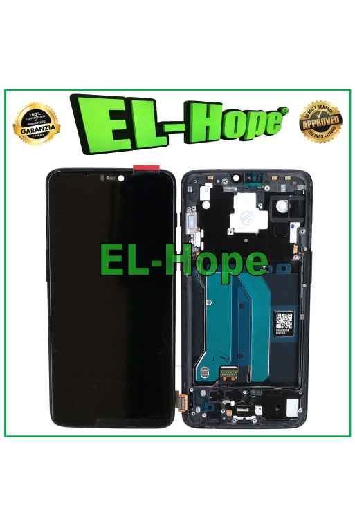 DISPLAY LCD TFT + FRAME PER ONEPLUS 6 A6000 A6003 TOUCH SCREEN VETRO NERO DISPLAY LCD TFT + FRAME PER ONEPLUS 6 A6000 A6003 TOUCH SCREEN VETRO NERO