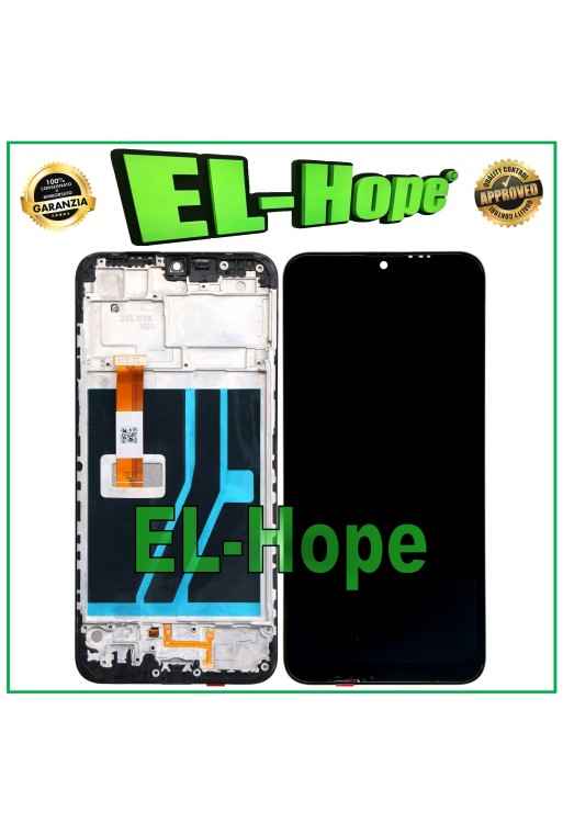 DISPLAY LCD + FRAME PER OPPO A1K CPH1923 TOUCH SCREEN VETRO SCHERMO NERO