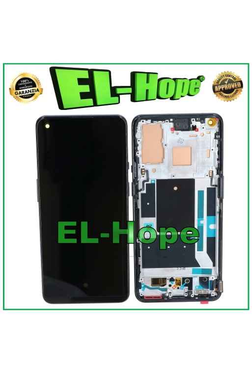 DISPLAY OLED + FRAME PER ONEPLUS 9 LE2110 LE2113 TOUCH VETRO LCD SCHERMO NERO DISPLAY OLED + FRAME PER ONEPLUS 9 LE2110 LE2113 TOUCH VETRO LCD SCHERMO NERO