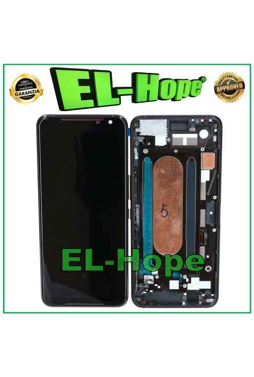 DISPLAY FRAME OLED TOUCH PER ASUS ROG PHONE 2 II ZS660KL SCHERMO LCD VETRO NERO DISPLAY FRAME OLED TOUCH PER ASUS ROG PHONE 2 II ZS660KL SCHERMO LCD VETRO NERO