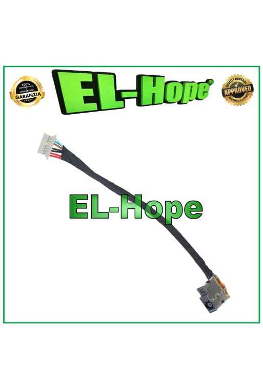 CONNETTORE ALIMENTAZIONE DC POWER JACK NOTEBOOK HP PAVILION 15 ENVY FLAT 11.5cm CONNETTORE ALIMENTAZIONE DC POWER JACK NOTEBOOK HP PAVILION 15 ENVY FLAT 11.5cm