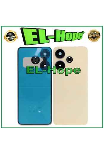 COPRI BATTERIA PER XIAOMI REDMI 13 2404ARN45A SCOCCA BACK CASE VETRO ORO