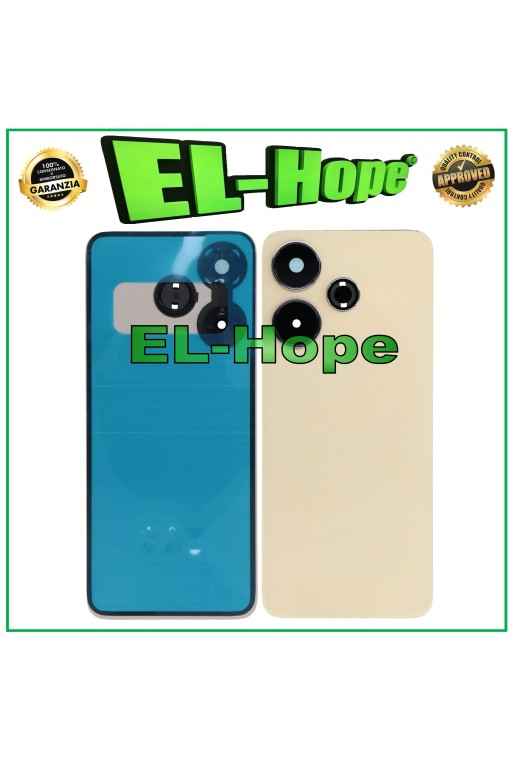 COPRI BATTERIA PER XIAOMI REDMI 13 2404ARN45A SCOCCA BACK CASE VETRO ORO COPRI BATTERIA PER XIAOMI REDMI 13 2404ARN45A SCOCCA BACK CASE VETRO ORO