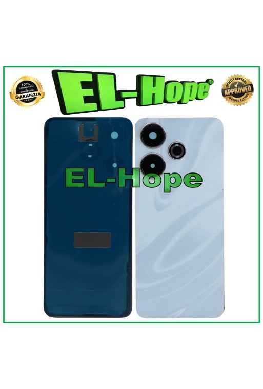 COPRI BATTERIA PER XIAOMI REDMI 13 2404ARN45A SCOCCA BACK CASE VETRO BLU COPRI BATTERIA PER XIAOMI REDMI 13 2404ARN45A SCOCCA BACK CASE VETRO BLU