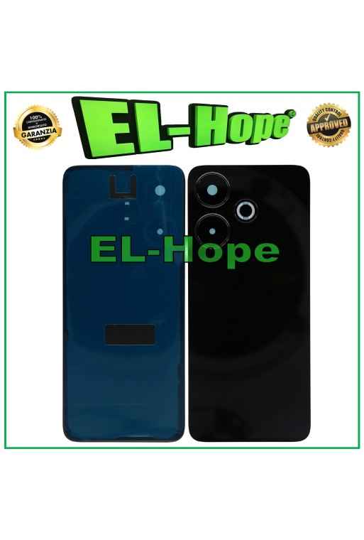 COPRI BATTERIA PER XIAOMI REDMI 13 2404ARN45A SCOCCA BACK CASE VETRO NERO COPRI BATTERIA PER XIAOMI REDMI 13 2404ARN45A SCOCCA BACK CASE VETRO NERO