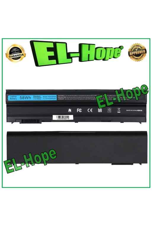 BATTERIA PER PC NOTEBOOK DELL 7420 E6420 E6430 E6530 5200mAh NERA PARI ORIGINALE