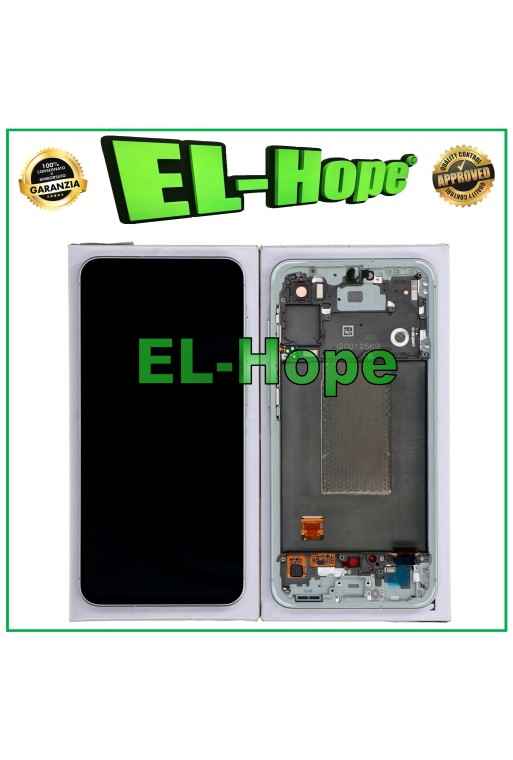 DISPLAY LCD FRAME ORIGINALE SAMSUNG GALAXY A56 5G SM-A556 TOUCH SCREEN GREEN DISPLAY LCD FRAME ORIGINALE SAMSUNG GALAXY A56 5G SM-A556 TOUCH SCREEN GREEN