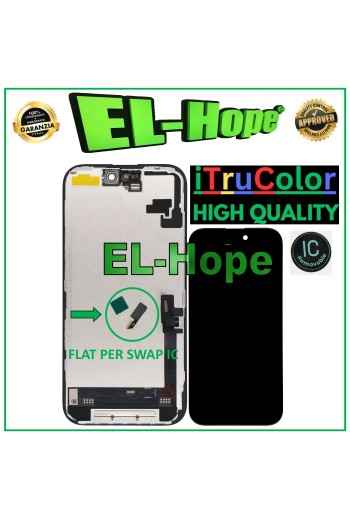 DISPLAY LCD iTruColor SOFT OLED PREMIUM PER APPLE IPHONE 16 TOUCH SCREEN SCHERMO