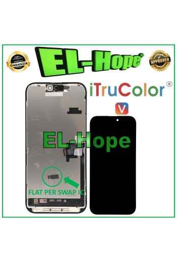 DISPLAY LCD iTruColor INCELL PER APPLE IPHONE 16 PRO MAX TOUCH VETRO SCHERMO