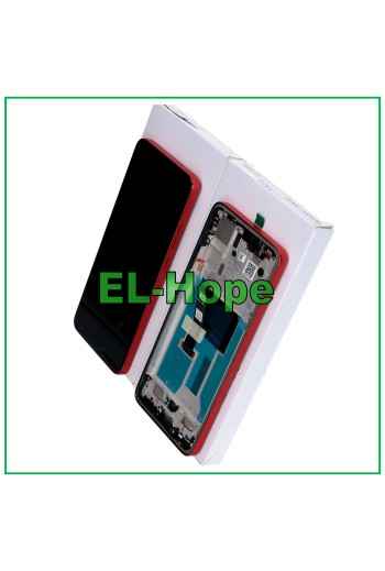 DISPLAY TOUCH ORIGINALE SERVICE MOTOROLA MOTO EDGE 50 NEO XT2409 FRAME ROSSO