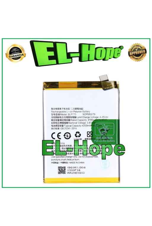 BATTERIA BLP775 PER OPPO REALME X50 5G - X3 SUFORZOOM 4200 mAh PARI ORIGINALE BATTERIA BLP775 PER OPPO REALME X50 5G - X3 SUFORZOOM 4200 mAh PARI ORIGINALE