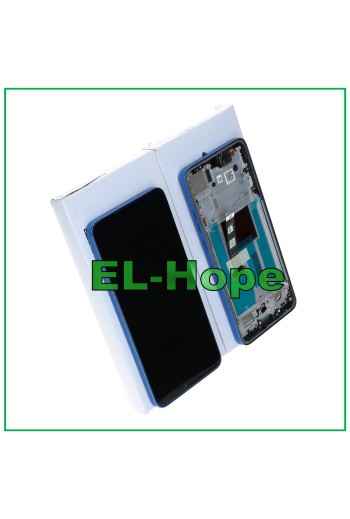 DISPLAY ORIGINALE SERVICE MOTOROLA MOTO EDGE 50 NEO XT2409 TOUCH FRAME BLU
