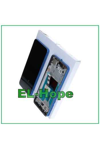 DISPLAY ORIGINALE SERVICE MOTOROLA MOTO EDGE 50 NEO XT2409 TOUCH FRAME BLU