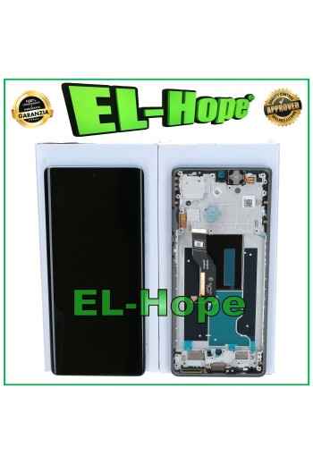 DISPLAY ORIGINALE SERVICE MOTOROLA MOTO EDGE 50 FUSION XT2429 TOUCH FRAME BLU