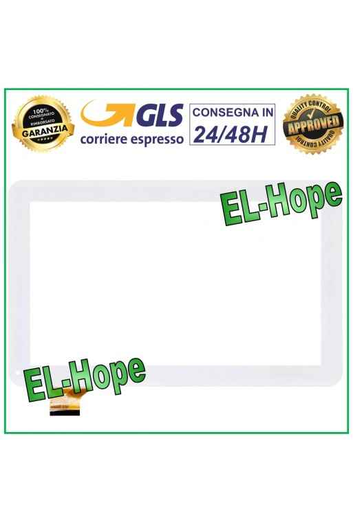 TOUCH SCREEN VETRO HK10DR2537 10.1 PER TABLET ORIGINALE BIANCO TOUCH SCREEN VETRO HK10DR2537 10.1 PER TABLET ORIGINALE BIANCO