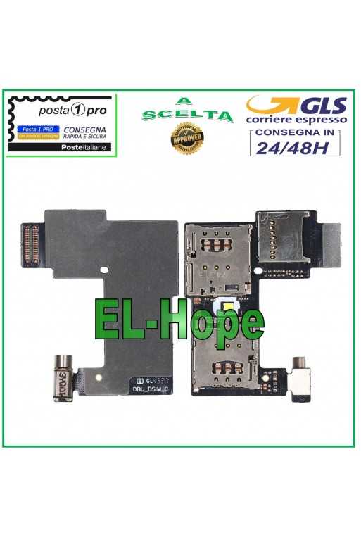 LETTORE DUAL SIM + MICRO SD MOTOROLA MOTO G2 Flex SLOT CARD READER SCHEDA NANO LETTORE DUAL SIM + MICRO SD MOTOROLA MOTO G2 Flex SLOT CARD READER SCHEDA NANO