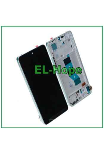 DISPLAY LCD OLED FRAME PER XIAOMI REDMI NOTE 14 5G 24094RAD4G TOUCH SCHERMO BLU