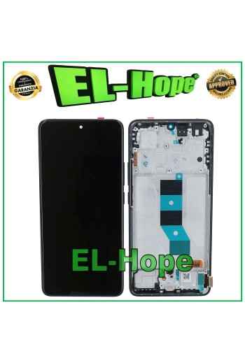 DISPLAY LCD OLED FRAME PER XIAOMI REDMI NOTE 14 5G 24094RAD4G TOUCH SCHERMO NERO