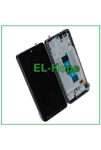 DISPLAY LCD OLED FRAME PER XIAOMI REDMI NOTE 14 5G 24094RAD4G TOUCH SCHERMO NERO
