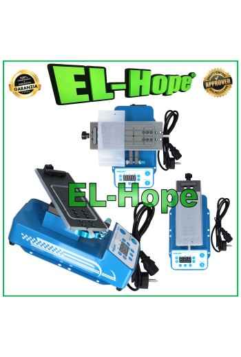 MAANT F711 PIASTRA ROTATIVA + VACUUM PER SCOLLAGGIO LCD TOUCH DISPLAY FINO A 7"