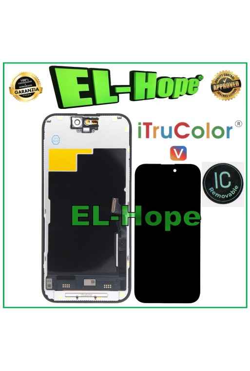 DISPLAY LCD INCELL iTruColor PER APPLE IPHONE 15 PRO TOUCH SCREEN VETRO