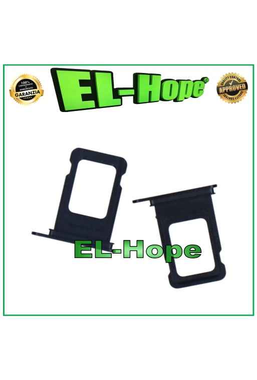 SLOT CARRELLO VANO PORTA NANO SIM CARD ALLOGGIO SCHEDA PER APPLE IPHONE 13 NERO