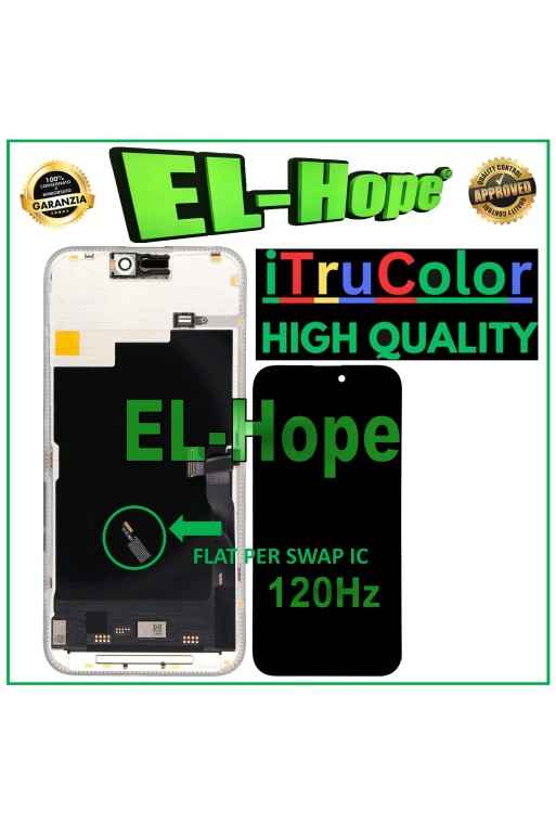 DISPLAY LCD iTruColor SOFT OLED 120Hz PER APPLE IPHONE 15 PRO MAX TOUCH VETRO DISPLAY LCD iTruColor SOFT OLED 120Hz PER APPLE IPHONE 15 PRO MAX TOUCH VETRO