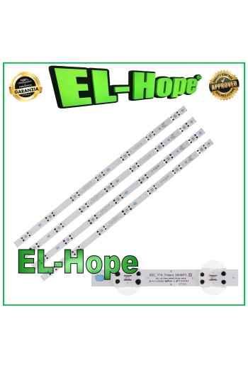 KIT 4 BARRE STRIP 7 LED PER TV 50" LG SSC-TRIDENT-50NANO79-REV00-180705 E320262
