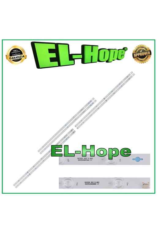 KIT 4 BARRE PER TV TCL 55" 55C635 A-B02 55HR330M16A0 A1/A2 16X2 55HR330M08B0 8X2 KIT 4 BARRE PER TV TCL 55" 55C635 A-B02 55HR330M16A0 A1/A2 16X2 55HR330M08B0 8X2