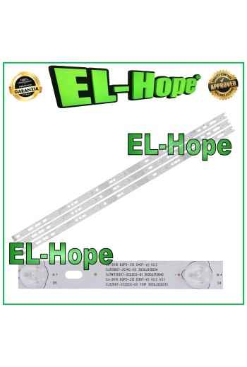 KIT 3 BARRE STRIP 7 LED PER TV 32" PHILIPS LBM320P0701-LC/GL/FC -1/-2 LB32066 