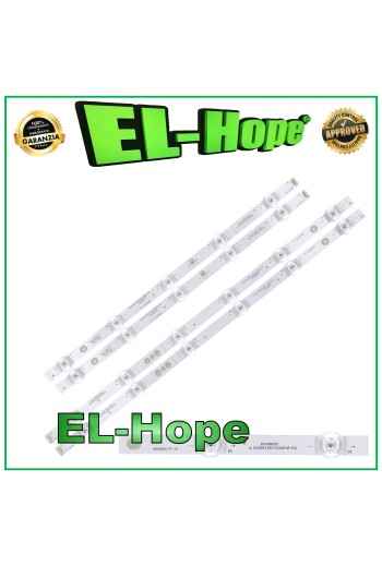 KIT 2 BARRE 11 LED PER TV 42" HISENSE HD425X1U71 JL.D425B1330-003AS-M-V02 3 PIN