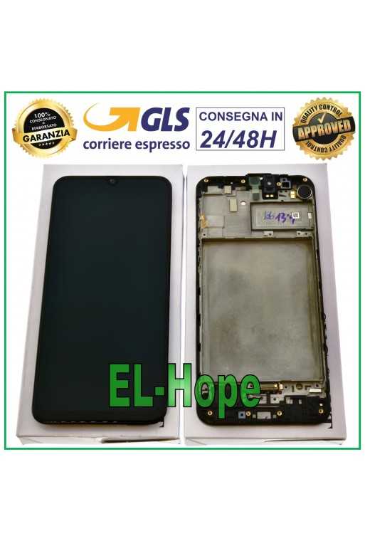 DISPLAY LCD ORIGINALE + FRAME SAMSUNG GALAXY M31 SM-M315F M315 TOUCH SCREEN NERO DISPLAY LCD ORIGINALE + FRAME SAMSUNG GALAXY M31 SM-M315F M315 TOUCH SCREEN NERO