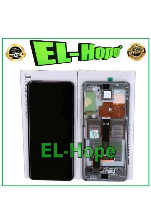DISPLAY LCD FRAME ORIGINALE SAMSUNG GALAXY S20+ PLUS SM-G985 G986 5G TOUCH GRAY