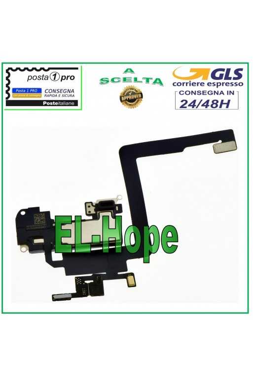 FLAT FLEX SENSORE PROSSIMITA' APPLE IPHONE 11 PRO ALTOPARLANTE SPEAKER MICROFONO FLAT FLEX SENSORE PROSSIMITA' APPLE IPHONE 11 PRO ALTOPARLANTE SPEAKER MICROFONO