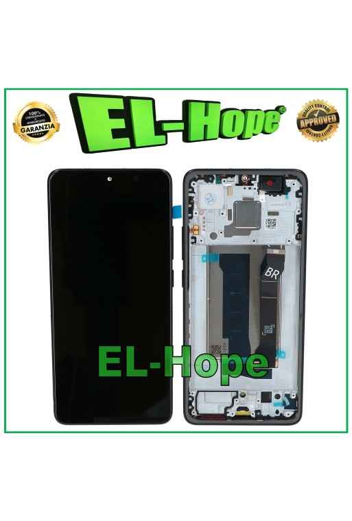 DISPLAY OLED + FRAME PER XIAOMI POCO X7 PRO 5G 2412DPC0AI LCD TOUCH VETRO NERO