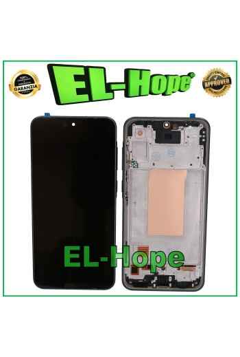 DISPLAY LCD OLED + FRAME PER SAMSUNG GALAXY A36 5G SM-A366 TOUCH SCREEN NERO