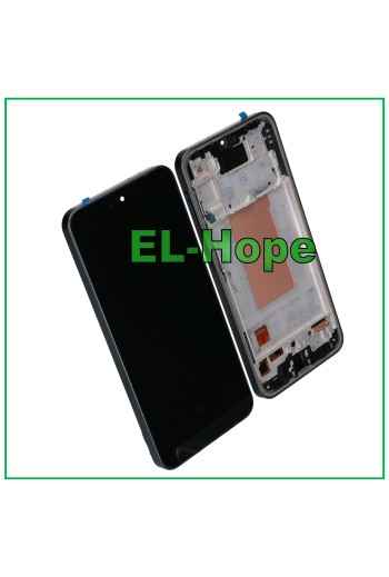 DISPLAY LCD OLED + FRAME PER SAMSUNG GALAXY A36 5G SM-A366 TOUCH SCREEN NERO