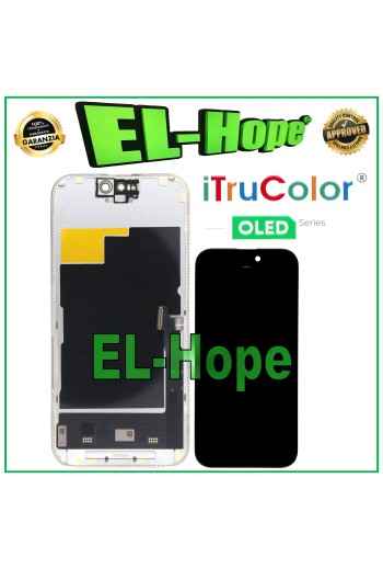 DISPLAY LCD iTruColor SOFT OLED PER APPLE IPHONE 15 PRO TOUCH VETRO SCHERMO